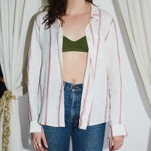 Reformation linen button down